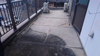 ベランダ防水点検