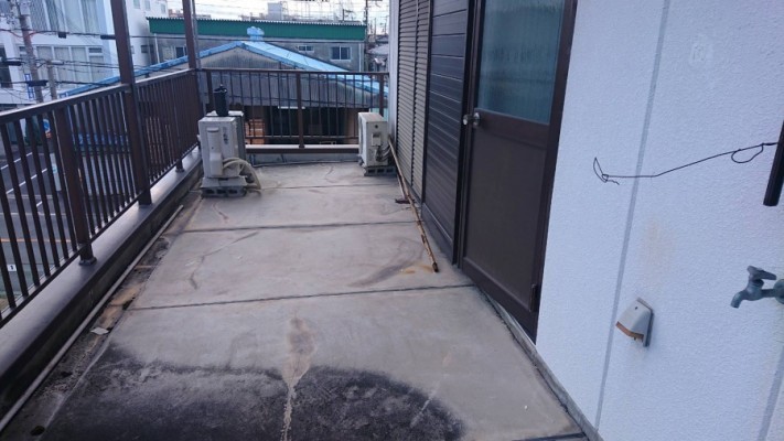 ベランダ防水点検