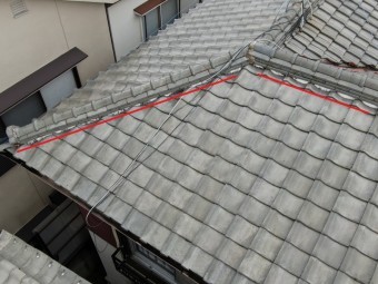 劣化した漆喰