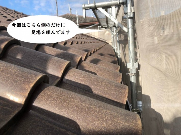 部分足場の組立