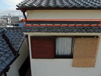 隙間からの雨漏り