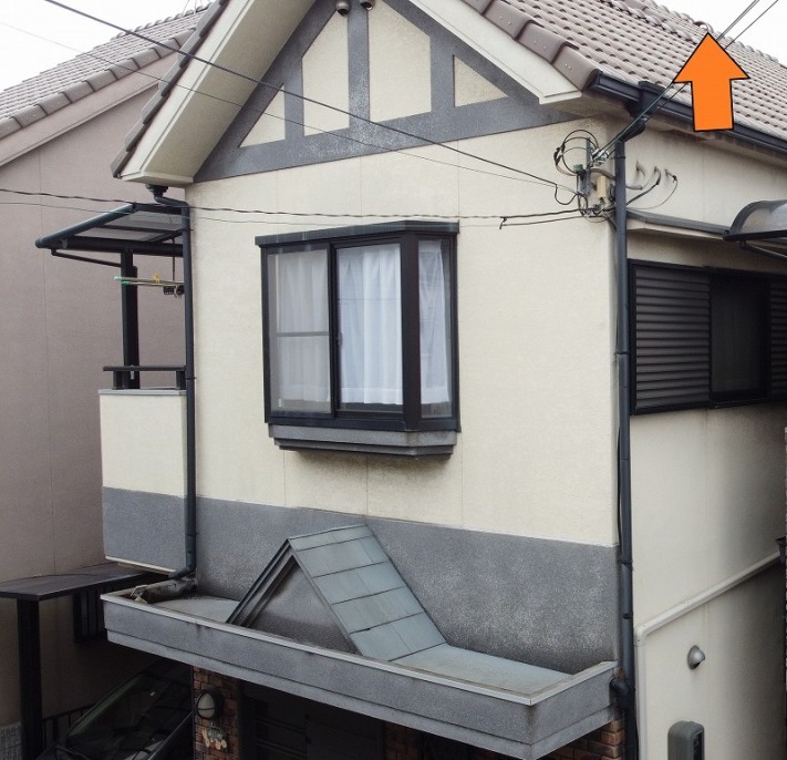 大屋根棟破損