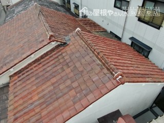 瓦屋根の補修工事
