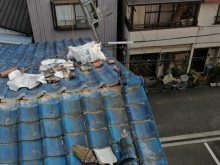 棟瓦の取り直し工事