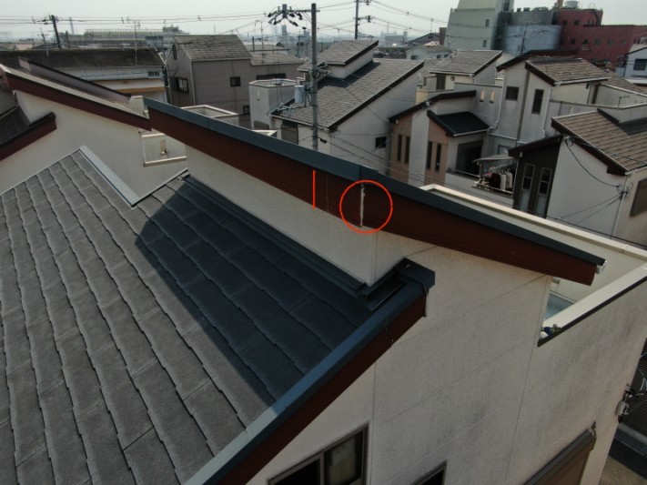 屋根の現場調査