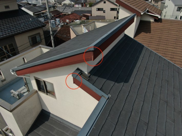 屋根の現場調査