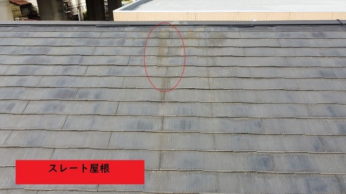 スレート屋根の劣化