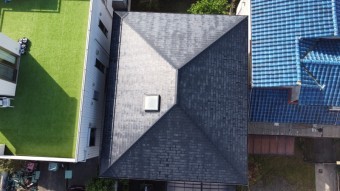 ドローンで確認したスレート屋根