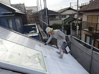 ヘーベルハウス 屋根塗装