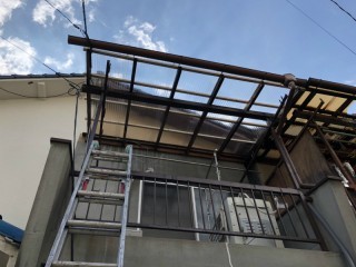 トタン波板の張り替え