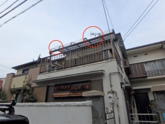 テラスパネルの飛散と割れ