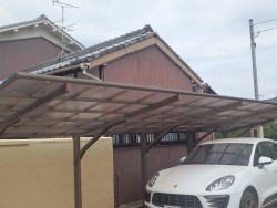 農家の家 トタン塗装