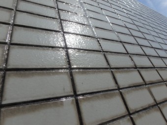 駅前ビル タイル防水クリアー