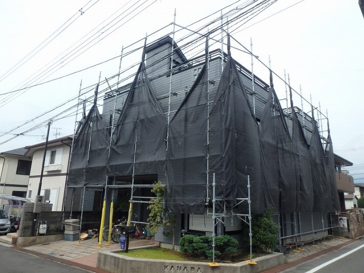 へーベルハウス 吹付多彩模様