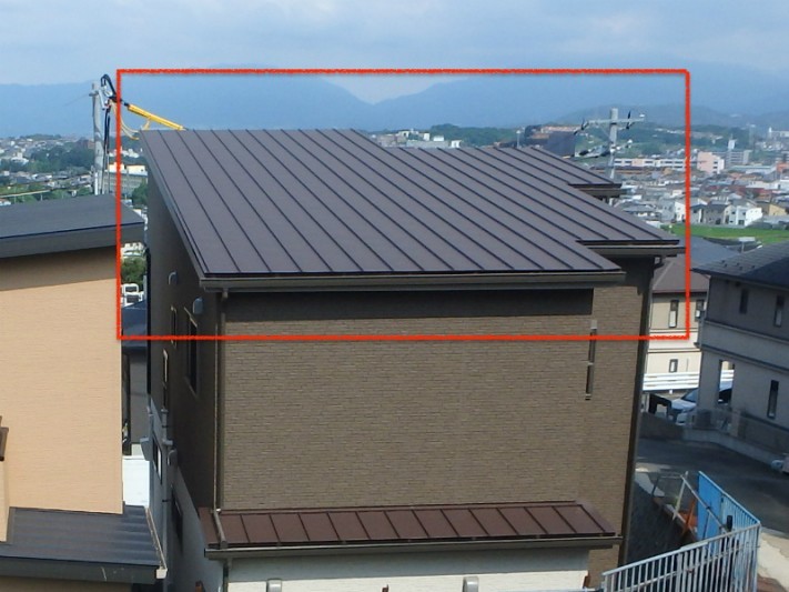金属屋根の立平葺き