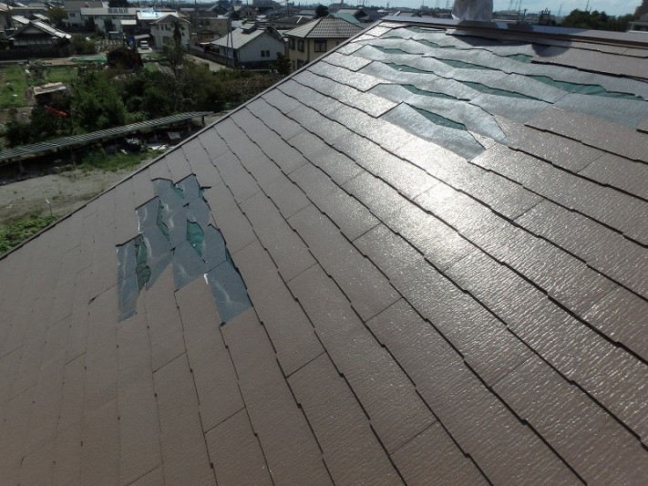 台風 ブルーシート養生