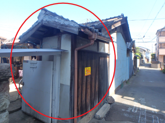 倉庫の改修工事