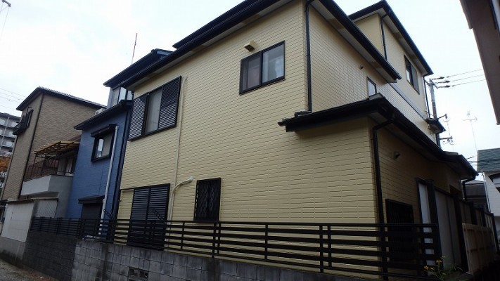 裏面の塗装後