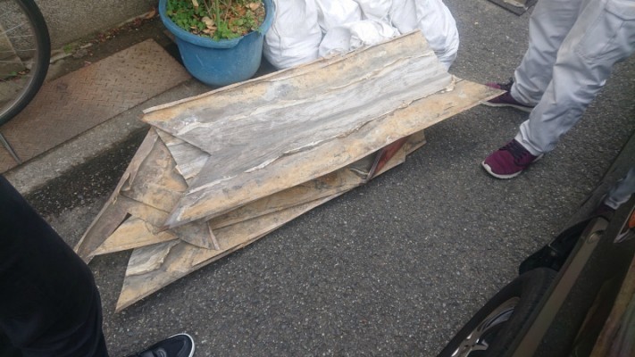 谷板金の撤去