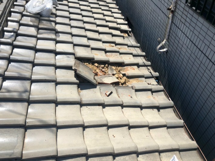 瓦屋根補修工事1