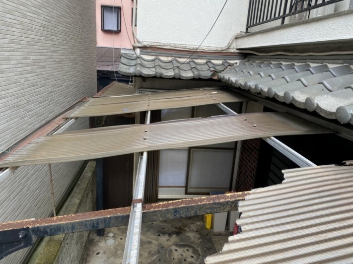 塩ビ波板劣化