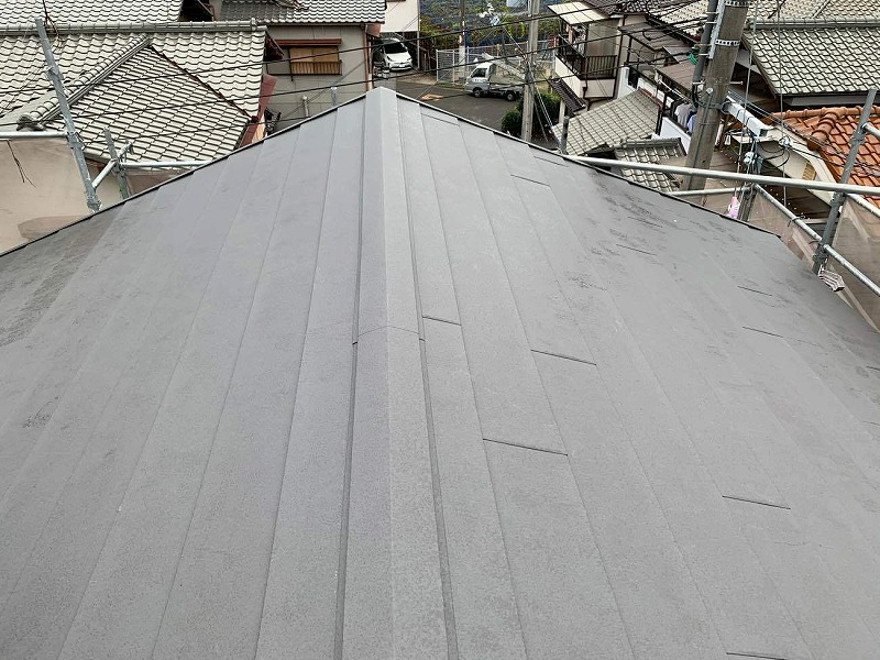 屋根カバー工事完工写真