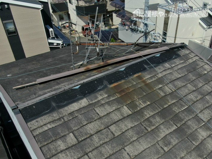 スレート屋根の台風の被害