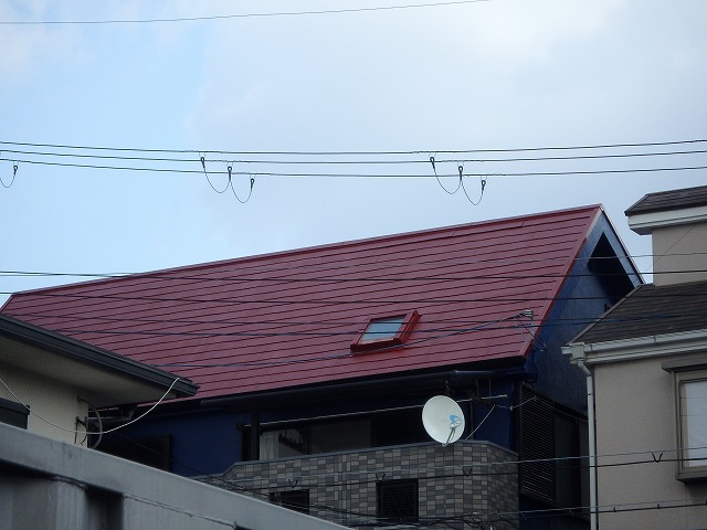 屋根塗装後2