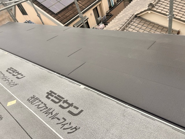 スーパーガルテクト施工開始